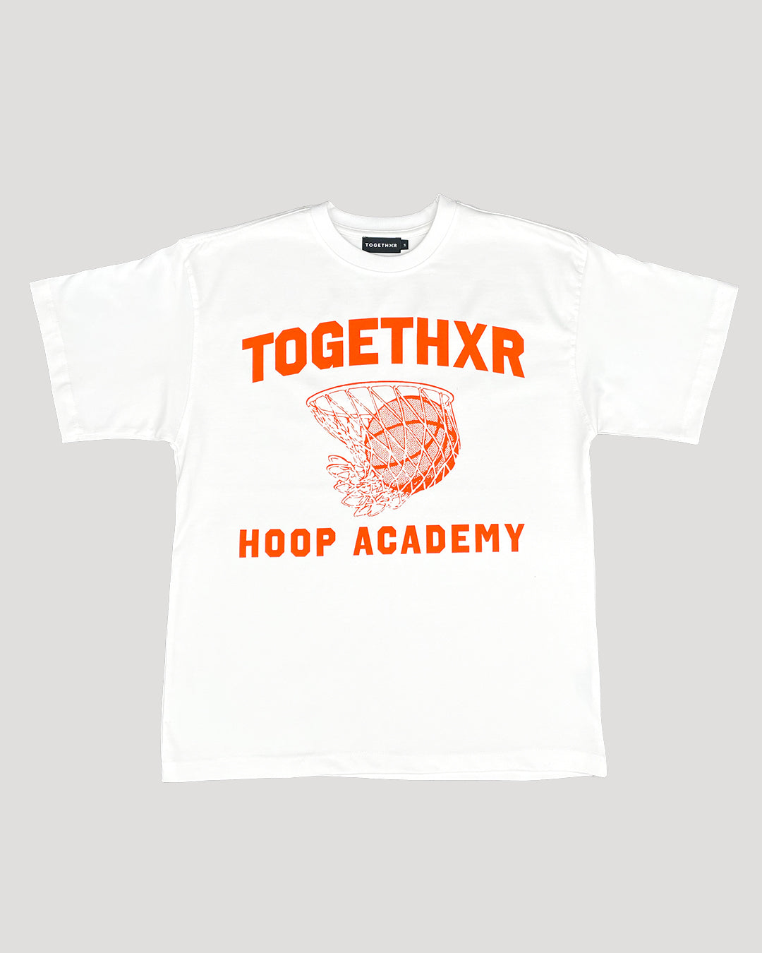 Hoop Academy Tee White and Orange – Togethxr