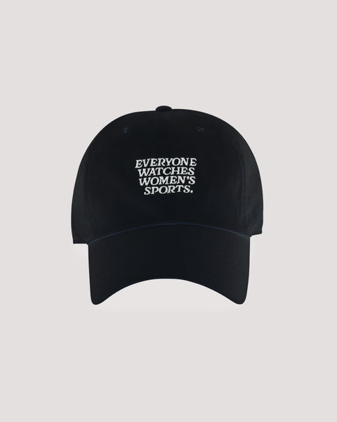 Everyone Watches Women's Sports™ Black Cap – Togethxr