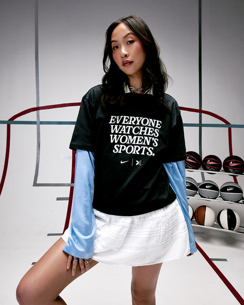 Everyone Watches Women's Sports™ Black Tee