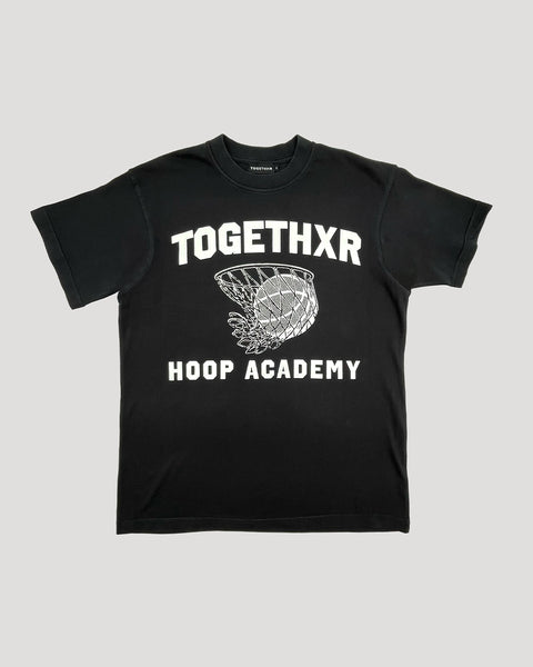 Hoop Academy Tee - Black and White