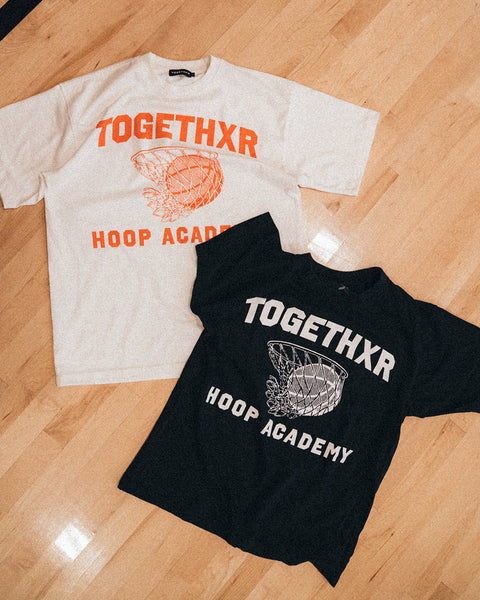 Hoop Academy Tee - Black and White