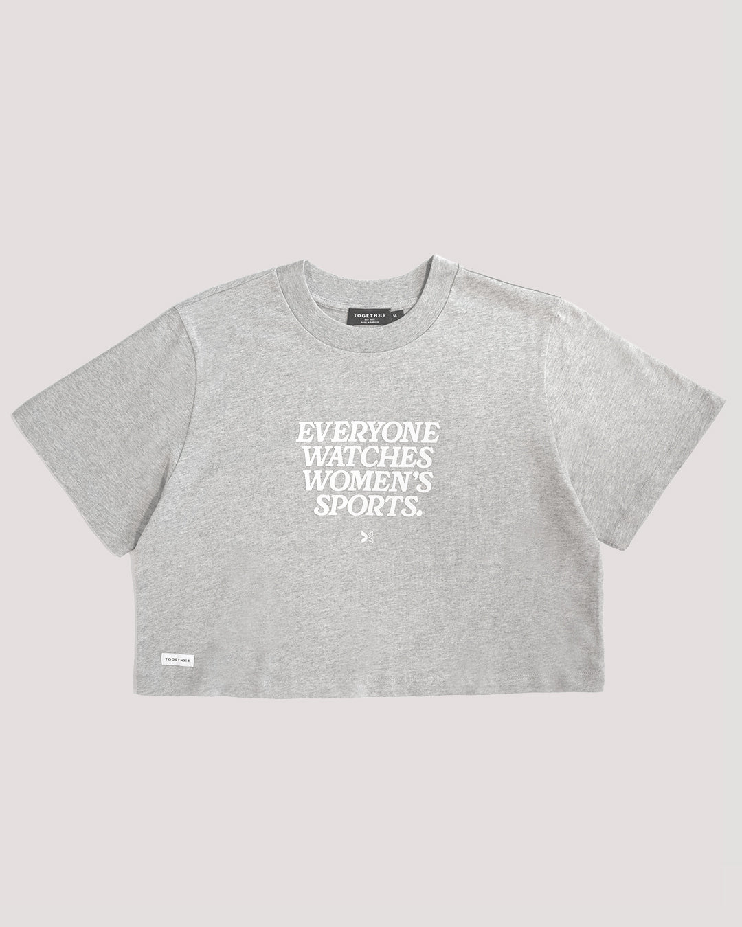 トップス Perverze 25AW CroppedHoodieKnit Top Gray District DT1105 - Women's Perfect Weight Fleece Cropped Crew