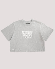 EWWS™ Crop Tee - Grey - XS